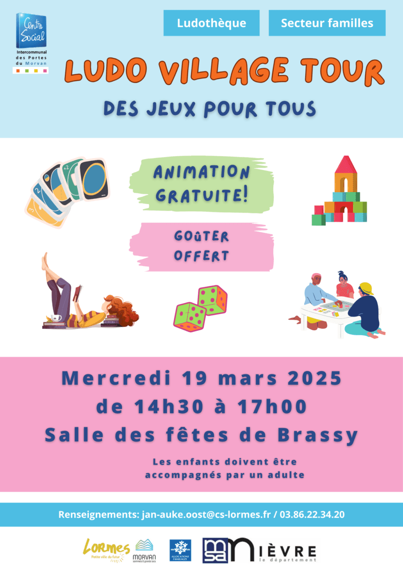 Affiche pour un après-midi jeux